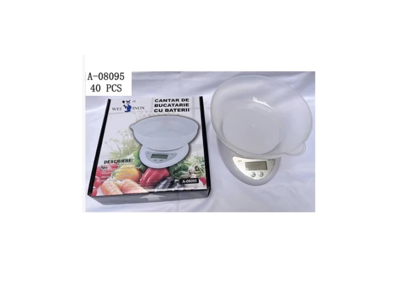 Cântar Bucătărie 5Kg Pvc+Fier A-08095 WEI